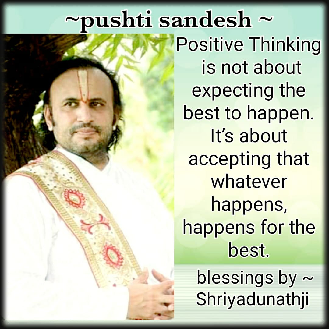 ShriYadunathji's tweet photo. #pushtisandesh #HDH #shriyadunathji #inspirationalquotes #motivationalquotes #lifequotes #lifesolutions https://t.co/LjqtQe4Arc