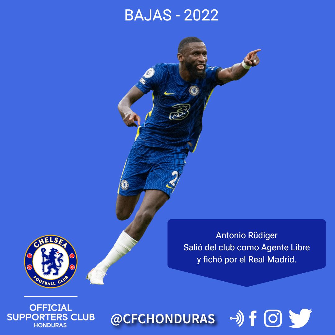 CFCHonduras's tweet photo. Nuestra plantilla se vio reducida para esta temporada, he aquí las bajas más importantes.
#KTBFFH #Chelsea #PremierLeague #CFC #CFCes #CFChn https://t.co/IdDYUkQ2a0