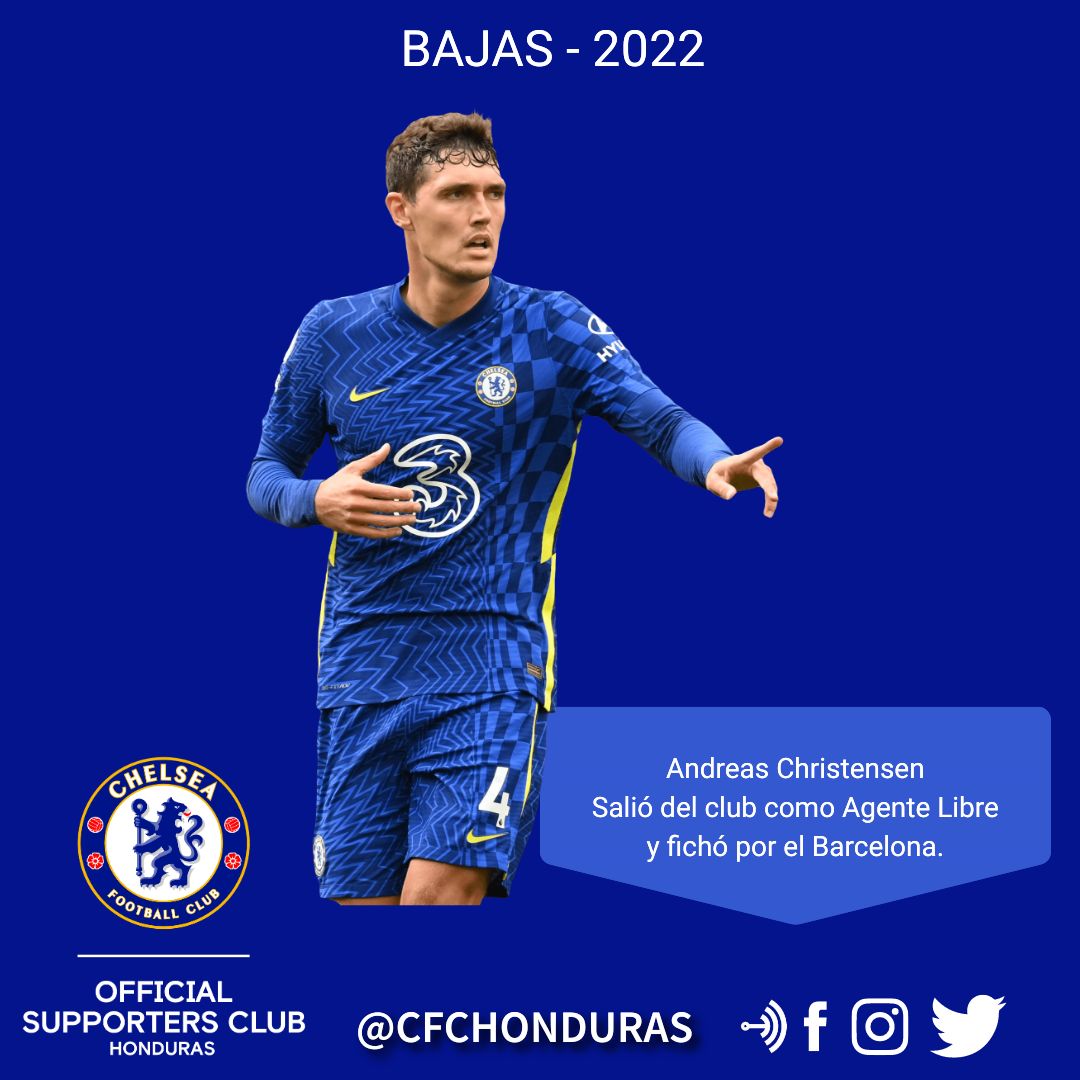 CFCHonduras's tweet photo. Nuestra plantilla se vio reducida para esta temporada, he aquí las bajas más importantes.
#KTBFFH #Chelsea #PremierLeague #CFC #CFCes #CFChn https://t.co/IdDYUkQ2a0
