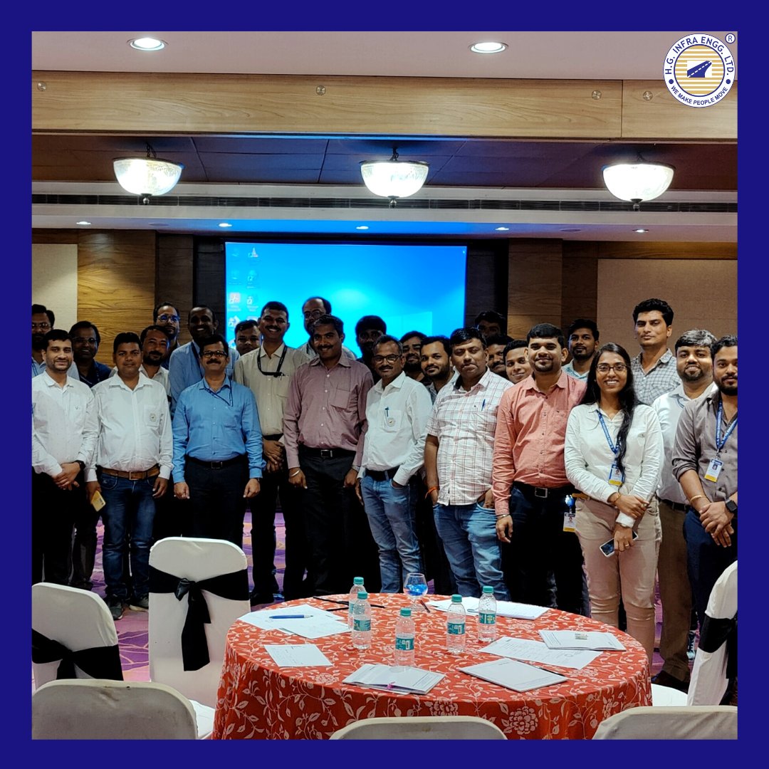 hginfra's tweet photo. HG Infra is committed to the philosophy of educating and empowering its most important asset, “the employees”.
With this belief, the L&amp;D vertical organized 3-day training on “Cost Control and Budgeting” for the employees. The training was imparted by senior faculties from NICMAR. https://t.co/zXftQx9Zea