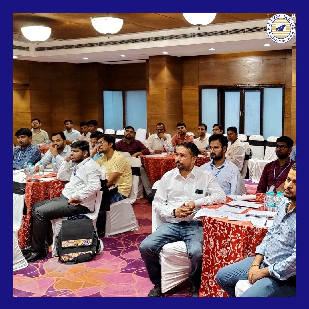 hginfra's tweet photo. HG Infra is committed to the philosophy of educating and empowering its most important asset, “the employees”.
With this belief, the L&amp;D vertical organized 3-day training on “Cost Control and Budgeting” for the employees. The training was imparted by senior faculties from NICMAR. https://t.co/zXftQx9Zea