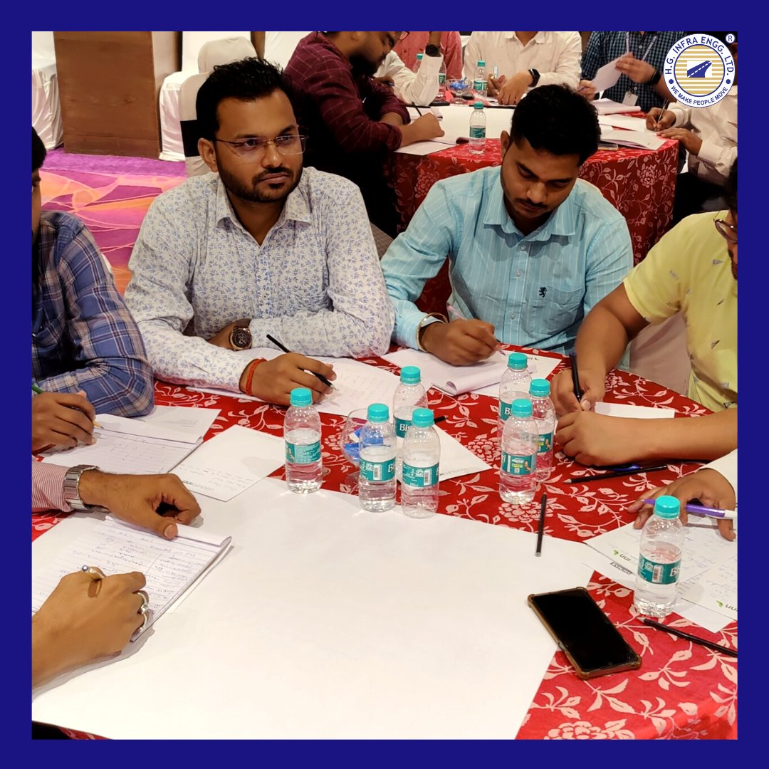 hginfra's tweet photo. HG Infra is committed to the philosophy of educating and empowering its most important asset, “the employees”.
With this belief, the L&amp;D vertical organized 3-day training on “Cost Control and Budgeting” for the employees. The training was imparted by senior faculties from NICMAR. https://t.co/zXftQx9Zea