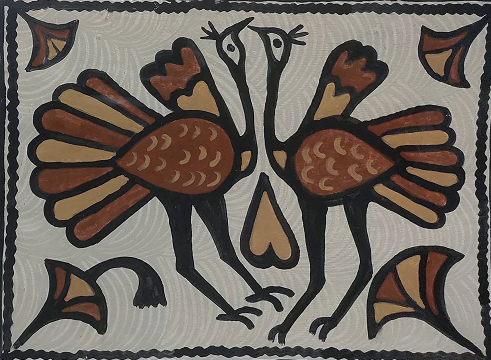 ArtLife_gallery's tweet photo. Sohrai art is practised by the Santhal people of the Bengal and Jharkhand regions of India.
https://t.co/JXH8GHUmmI
#liveart #loveart #livingtraditons #tribalartformsvisit #tribaartist #tribalart #tribalforms #weareindianexperiences #sohrai #tribal  #buy #instalike #indigenous https://t.co/PiNKprer0l
