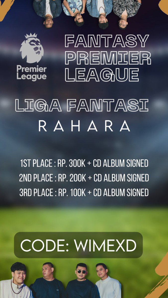 Liga FPL berhadiah berkedok promosi band baru demi meningkatkan exposure.🫶🏼