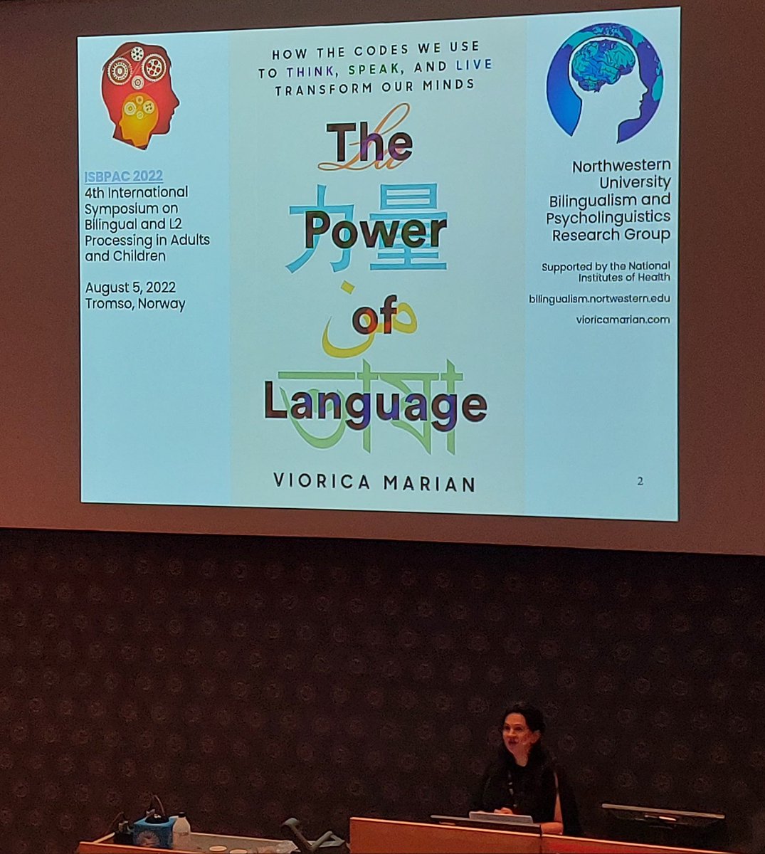 Kicking off day 2 of #ISBPAC22 with a plenary by Viorica Marian. #isbpac2022