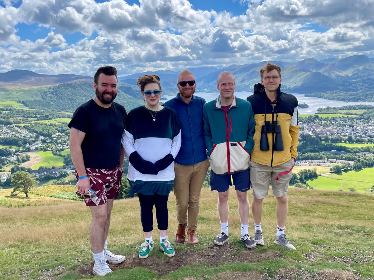 Olly_Knight's tweet photo. I’ll be honest- I entered this week very ungrateful. I knew I’d miss my fam and knew it would be a full on week. I’ve ended the week in Keswick feeling incredibly grateful. Singing “How Great Thou Art” together on this mountain top was special! 
@KeswickC #kesconv22 https://t.co/PfW5MHYiPI