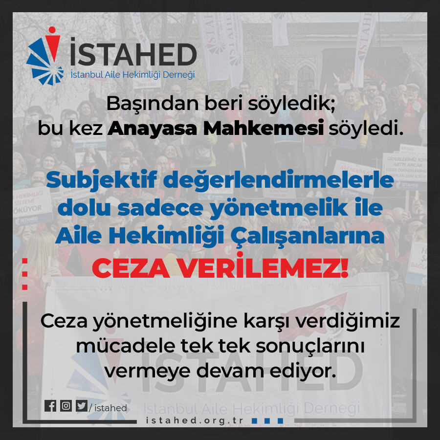 İstanbul Aile Hekimliği Derneği | İSTAHED tweet media