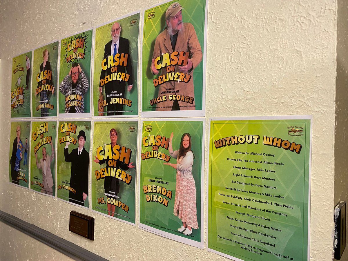 jonstokoe's tweet photo. 1/3  I had the pleasure of an invitation to see @WhitbyAmDram in action last night at @Whitbypavilion in its production of Cash and Delivery.

And I can eloquently say ‘it was bloody brilliant’.

I’ve not laughed that much in ages. 

Every single cast member was excellent… https://t.co/74PGOSeBNL
