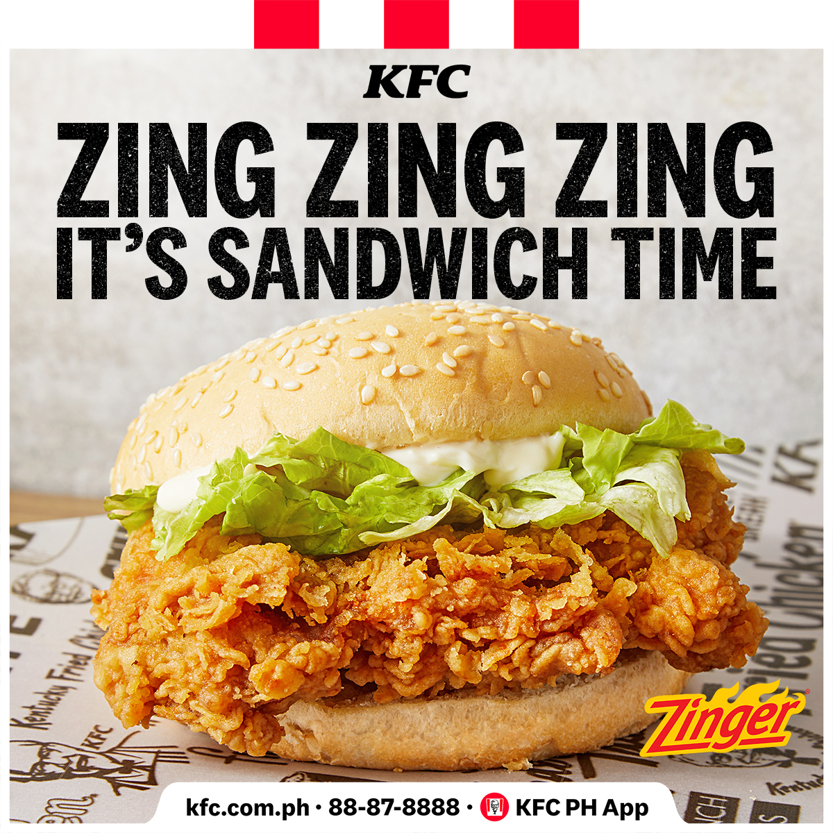 KFC Philippines on Twitter "Lookin’ to spice up your snack time? 🔥 Go for a Zinger! It’s KFC’s