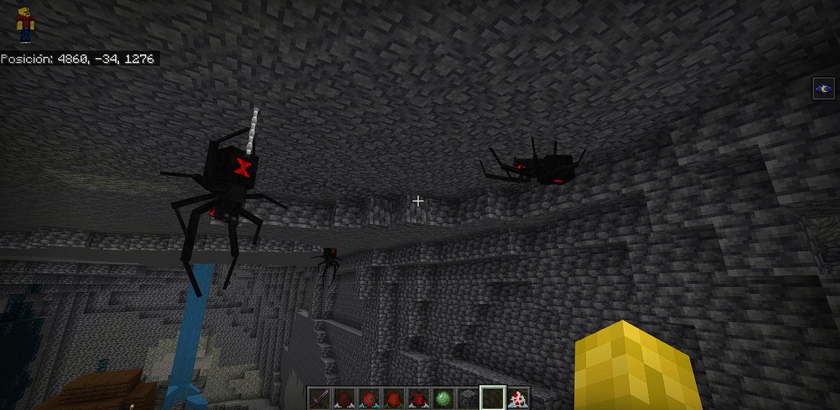 SpiderMau07's tweet photo. Así o mas creepy? xD #KingdomSpidersAdddon #MInecraft #Spider https://t.co/PWCo9IlM2b
