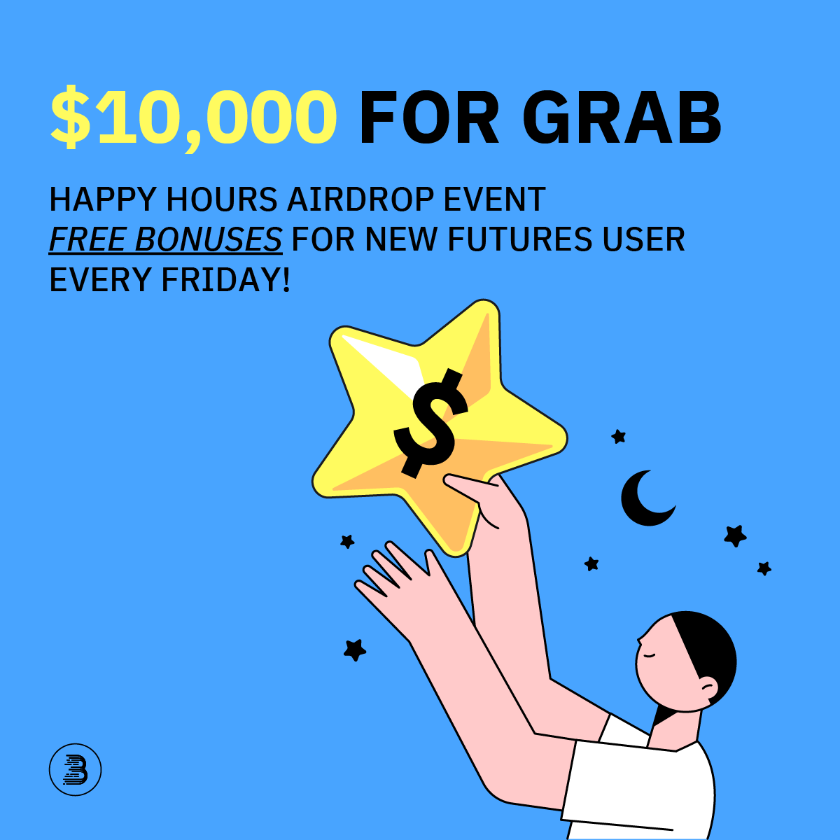 BitMart_Futures's tweet photo. Happy Hours #Airdrop event is back! 😎 Up to $10,000 for Grab 💸

Make sure you sign up 👉  https://t.co/8KWibL9fj0

☑️Follow @BitMart_Futures &amp; @BitMart_India
☑️Retweet
☑️Tag 3 Friends
☑️Join BitMart Futures Club: https://t.co/OyXQtlsA5m

📝Info - https://t.co/ci8VEdGgdU https://t.co/42W4xs6gqA