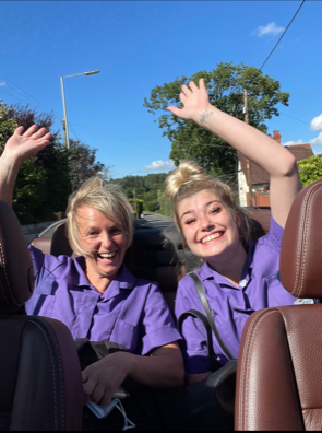 SureCareShrop's tweet photo. So fantastic to see such happy colleagues. #team #kindness #seniorcarer Thanks Claire for the outstanding transport !!! https://t.co/9Wr1ruOe5l