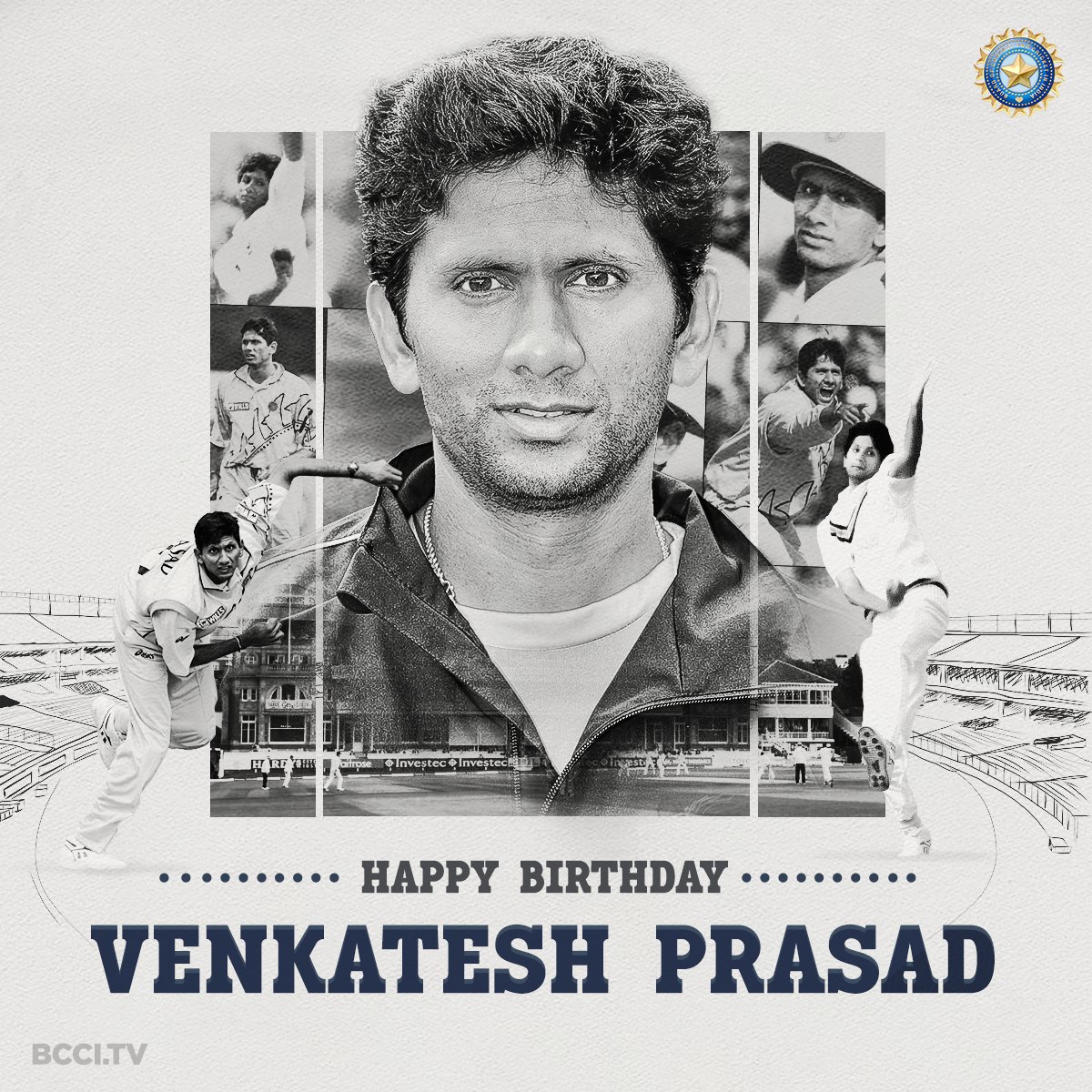 Happy birthday venkatesh Prasad 90\ bowler 