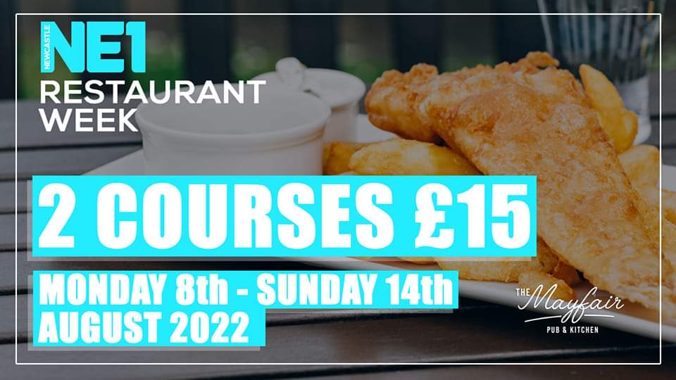 TheMayfairNewc's tweet photo. NE1 restaurant week is fast approaching
Get 2 courses here at the Mayfair for Β£15 π
#ne1restaurantweek #getintonewcastle #thegatenewcastle #newcastleupontyne https://t.co/RB13MfFgmz