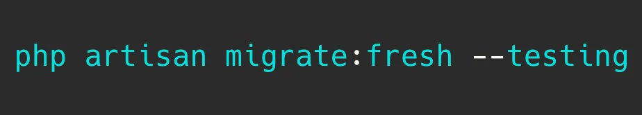 PovilasKorop's tweet image. Laravel testing tip: did you know you can run any artisan command with "--testing" flag? It would take the env variables from ".env.testing" file instead of ".env".
For example:
"php artisan migrate:fresh --testing" may fresh your TESTING database, if needed.
#LaravelTesting