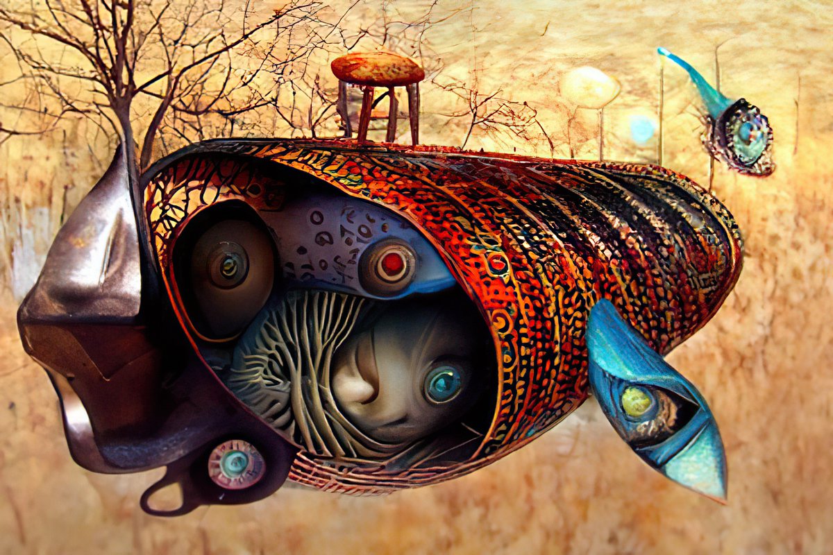 jckcreatouch's tweet photo. "Home in a tube"
@NightcafeStudio 

#homeinatube #surrealart #clipguideddiffusion
https://t.co/pLPZjU0Eub https://t.co/9BFgCcGgBM