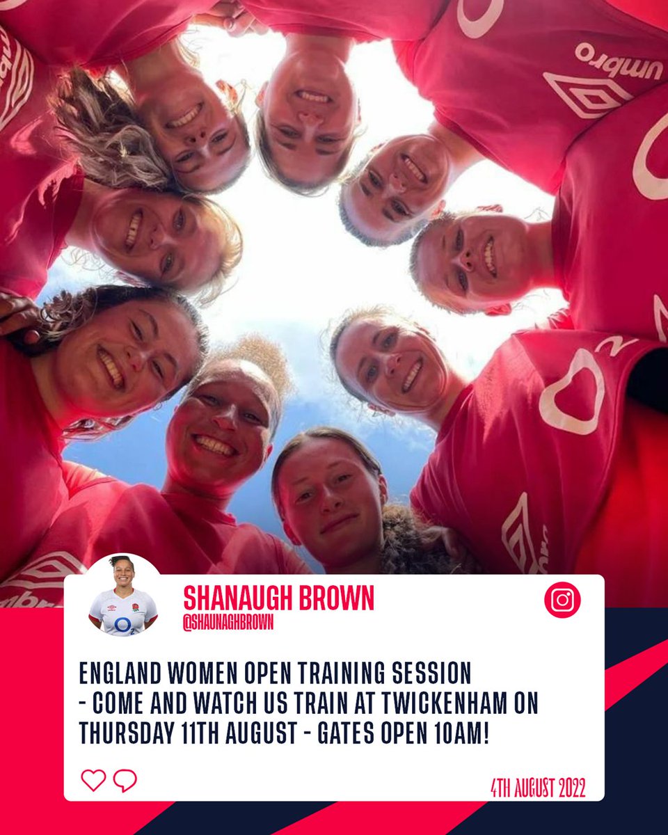 Your chance to see for yourself what a #RedRoses training session looks like 👀

More details here 👉 bit.ly/RRsOpenTraining