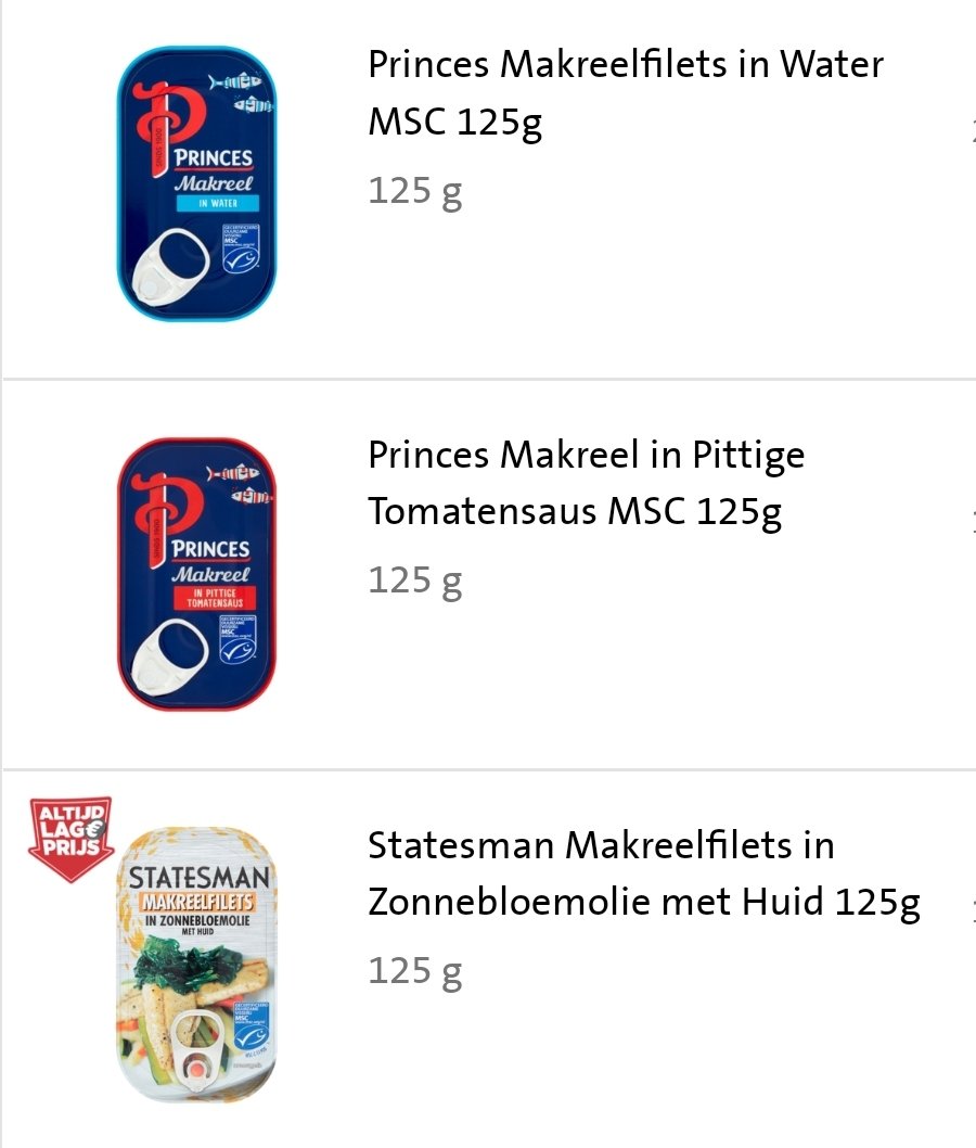 veenmf's tweet photo. @JumboSupermarkt dag jumbo, waarom staan op de website blikjes makreel met MSC keurmerk en is dat in de winkel niet? https://t.co/ogMFX0gMpV