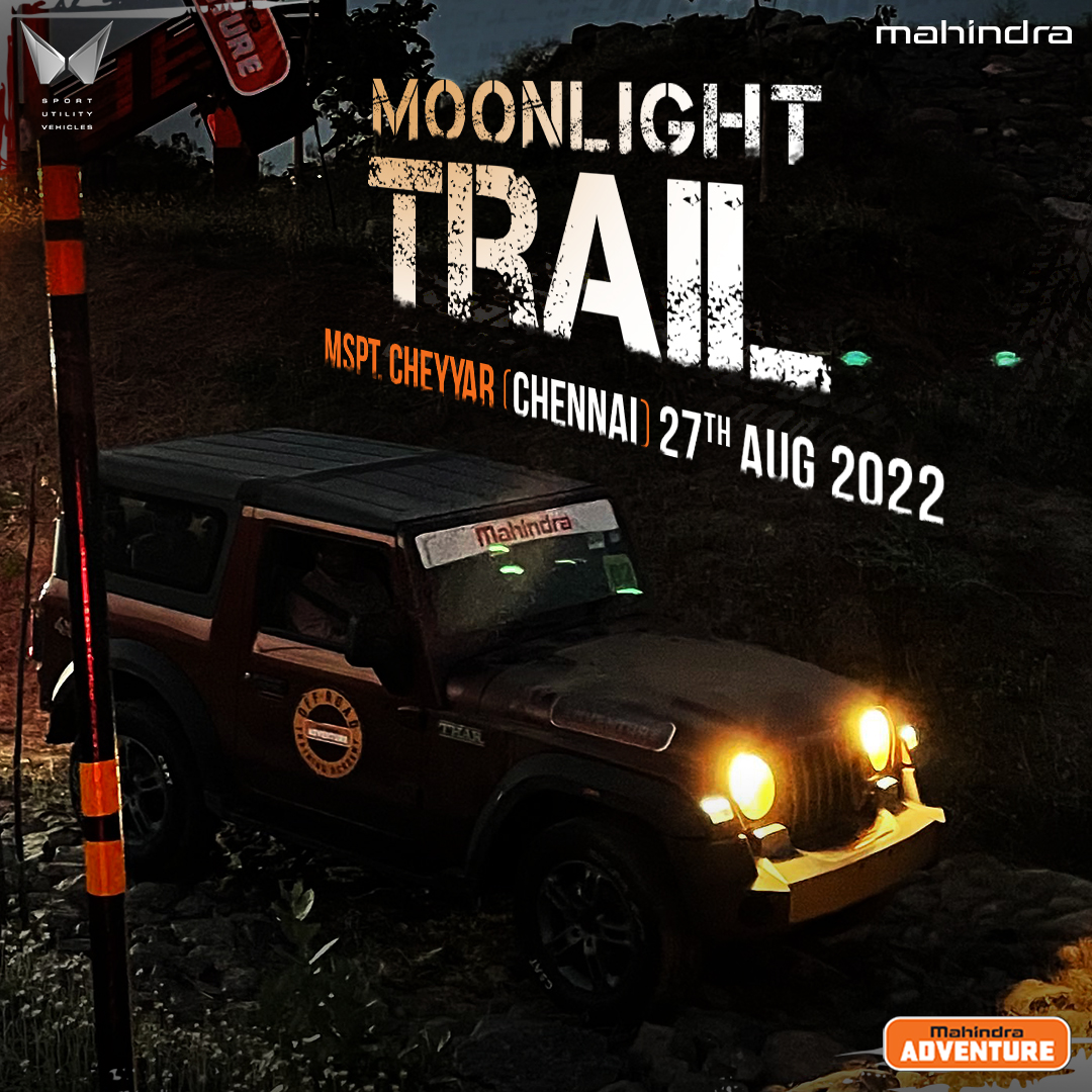 MahindraAdvntr's tweet photo. The night reveals a whole new experience of adventure. Join us for #XtremeAdventure Moonlight Trail on 27th August 2022. Book now – https://t.co/egisUBcHRk
#MahindraAdventure #nightoffroading #offroad #traildrive #exploretheimpossible #AllNewThar #4wd #4x4drive https://t.co/AcqWry4Y6l