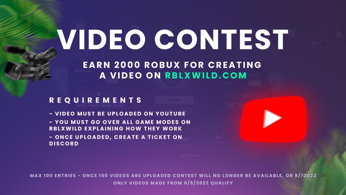 RBLXWild on X: 👀Media contest in our discord .gg/wild 250,000