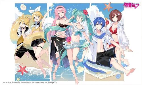 鏡音リン　初音ミク　Summer Vacation 2022 ETERNO_RECIT on X: 