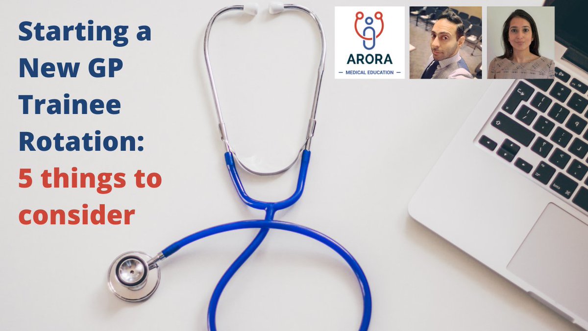 📚📱 New GP Trainee Rotation: 5 things you must consider... read here 👉 aroramedicaleducation.co.uk/new-gp-trainee… #Meded #FOAMed #FOMed #MedicalEducation #CanPassWillPass #MedTwitter #iWentWithArora