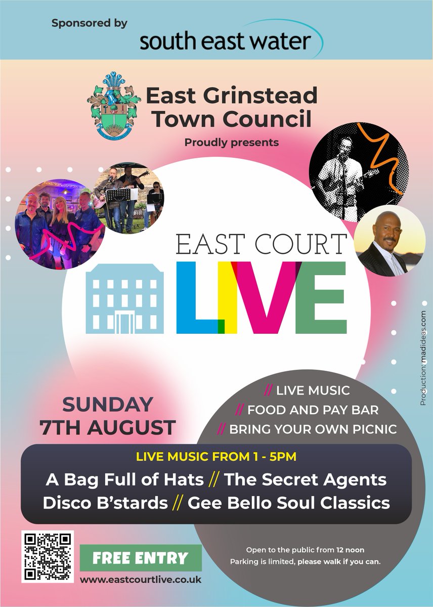 REMINDER: East Court Live this Sunday 7th August!
Join in our free activities for families and children ... we've got giveaways too! ☀️