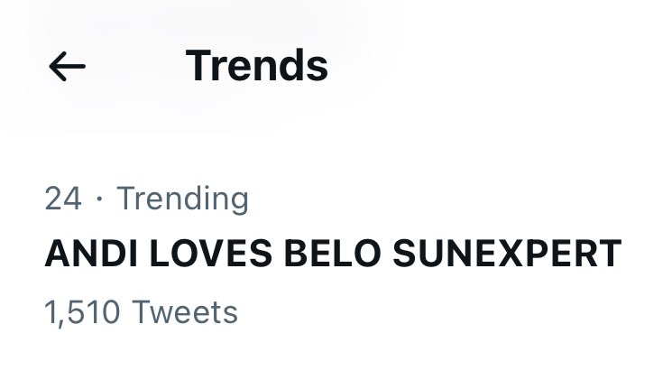 ipasok na sa top twenty

ANDI LOVES BELO SUNEXPERT