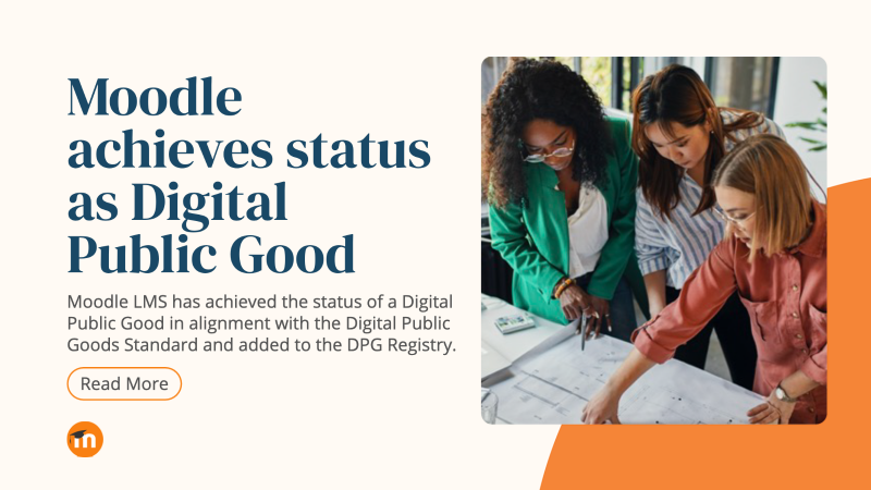 moodle's tweet photo. Moodle LMS has achieved the status of a Digital Public Good in alignment with the Digital Public Goods Standard and added to the DPG Registry. 🎉🧡

#OpenSource #MoodleLMS #Moodle #DPGRegistry     

https://t.co/Hwv6F9c35t https://t.co/LDhSPR0xpd