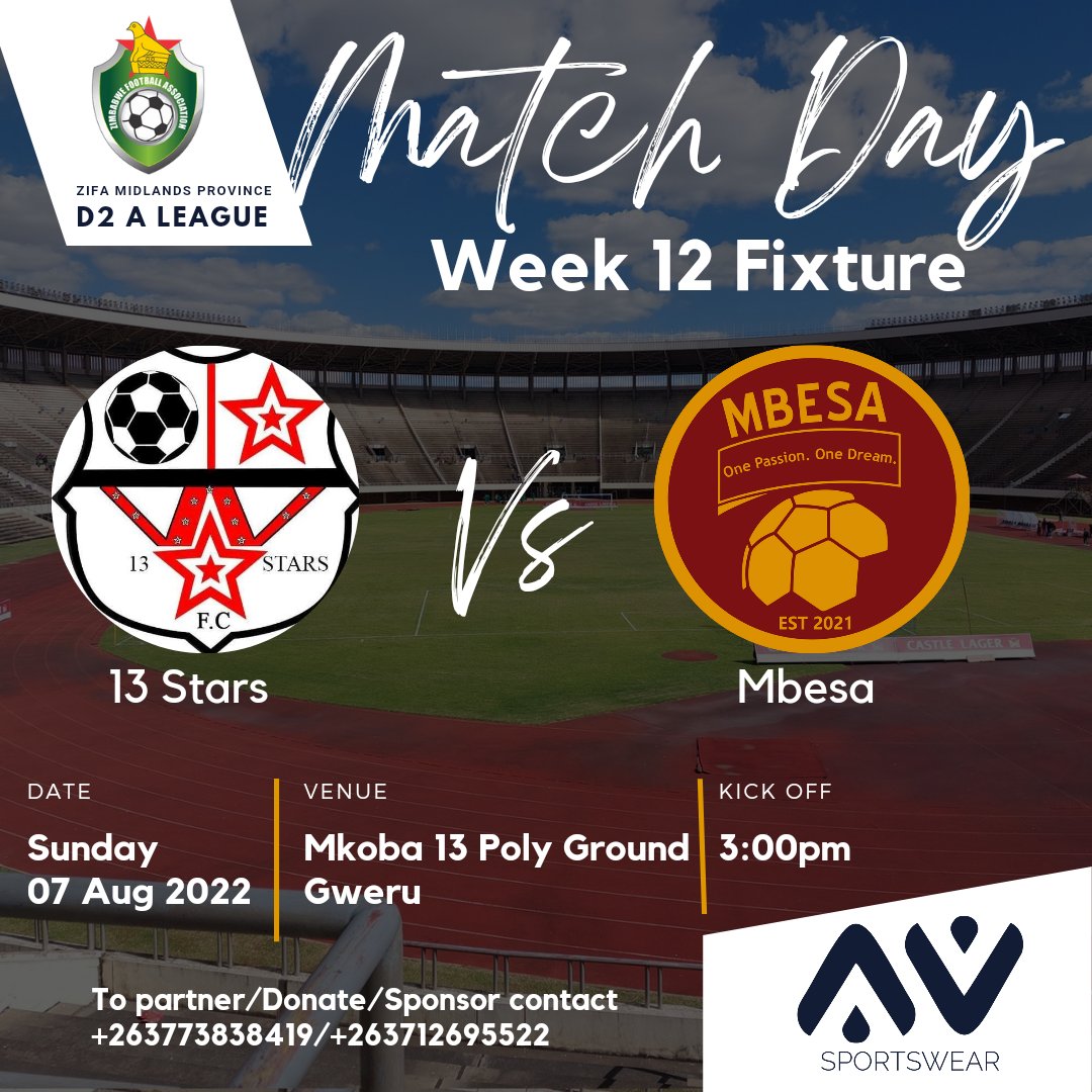 Are you by any chance in Gweru ??. Come and watch Mberengwa Soccer Academy play at Mkoba 13 Poly clinic ground. If you can't make it no worries you can help by contributing towards transport and refreshments, contact our treasurer +263 77 960 8030 Precious Gijimai, any $ counts.