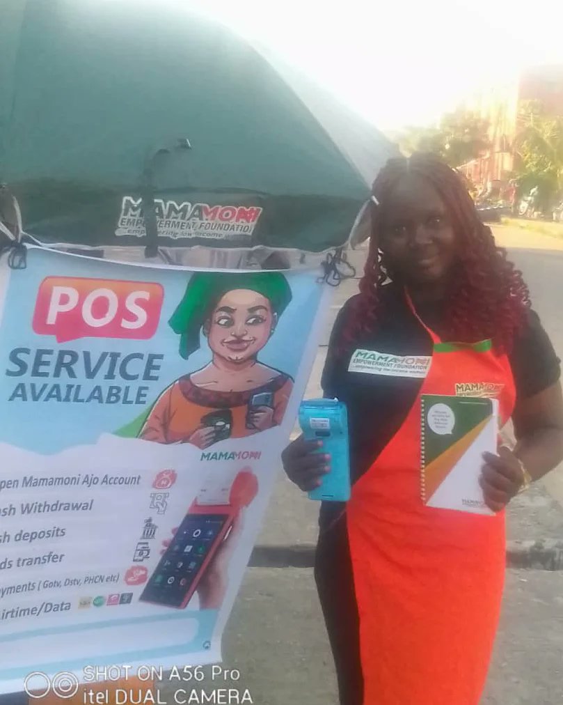 mamamoninigeria's tweet photo. Have you seen our female agents in your community?

If no, watch out for one soon in your community. 

#Mamamoni 
#Fintech
#Sdg5
#microloans 
#empowerwomen https://t.co/Oz5RqkeuBM