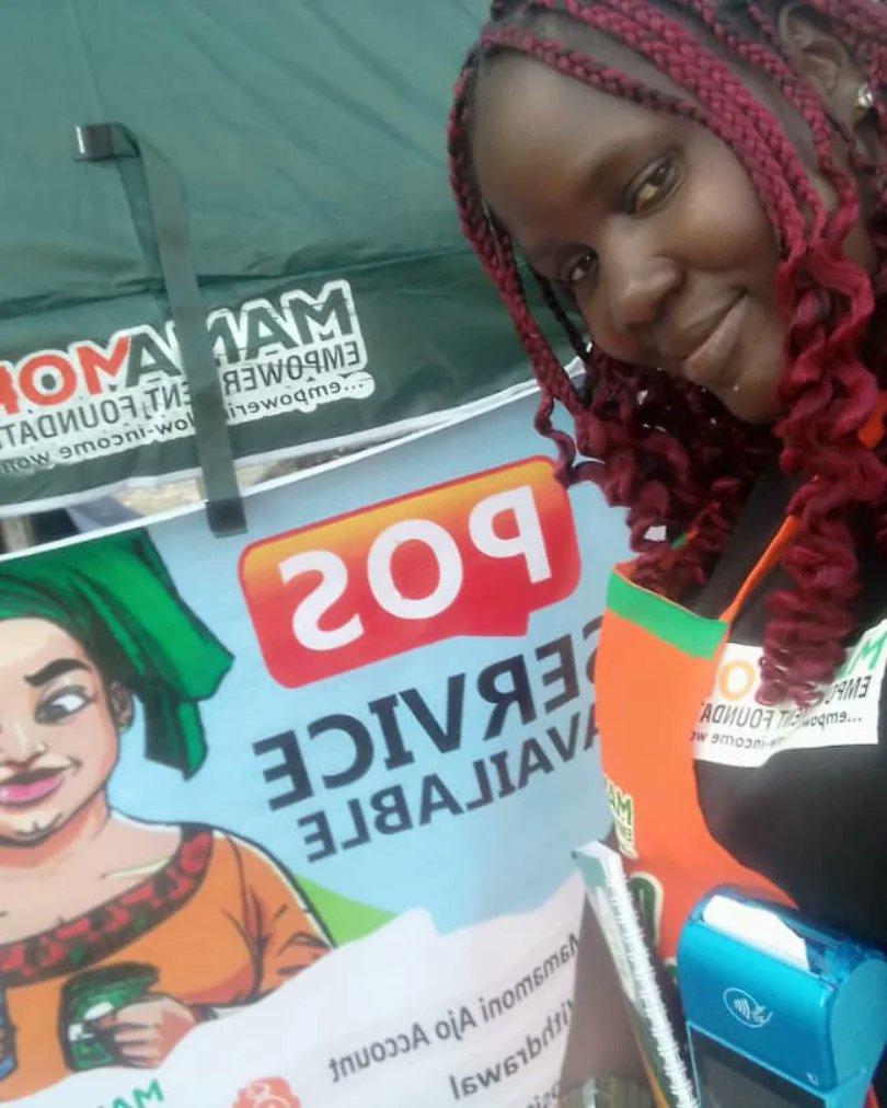 mamamoninigeria's tweet photo. Have you seen our female agents in your community?

If no, watch out for one soon in your community. 

#Mamamoni 
#Fintech
#Sdg5
#microloans 
#empowerwomen https://t.co/Oz5RqkeuBM