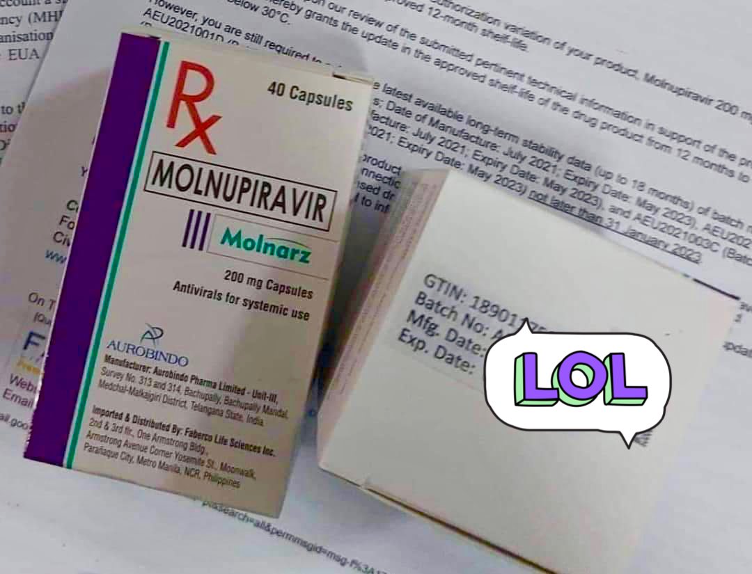 altermaceMD's tweet photo. #MOLNUPIRAVIR stocks available. 3 different brands. Lemmeknow if need. Can ship anywhere in Metro Manila. Pls help RT. Thanks! #Covid19 #CovidPH https://t.co/0a8R1cxRhK