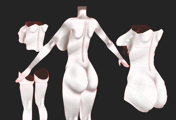 差分パーツのつなぎ目部分をシームレスに塗るの超難しいですなう 