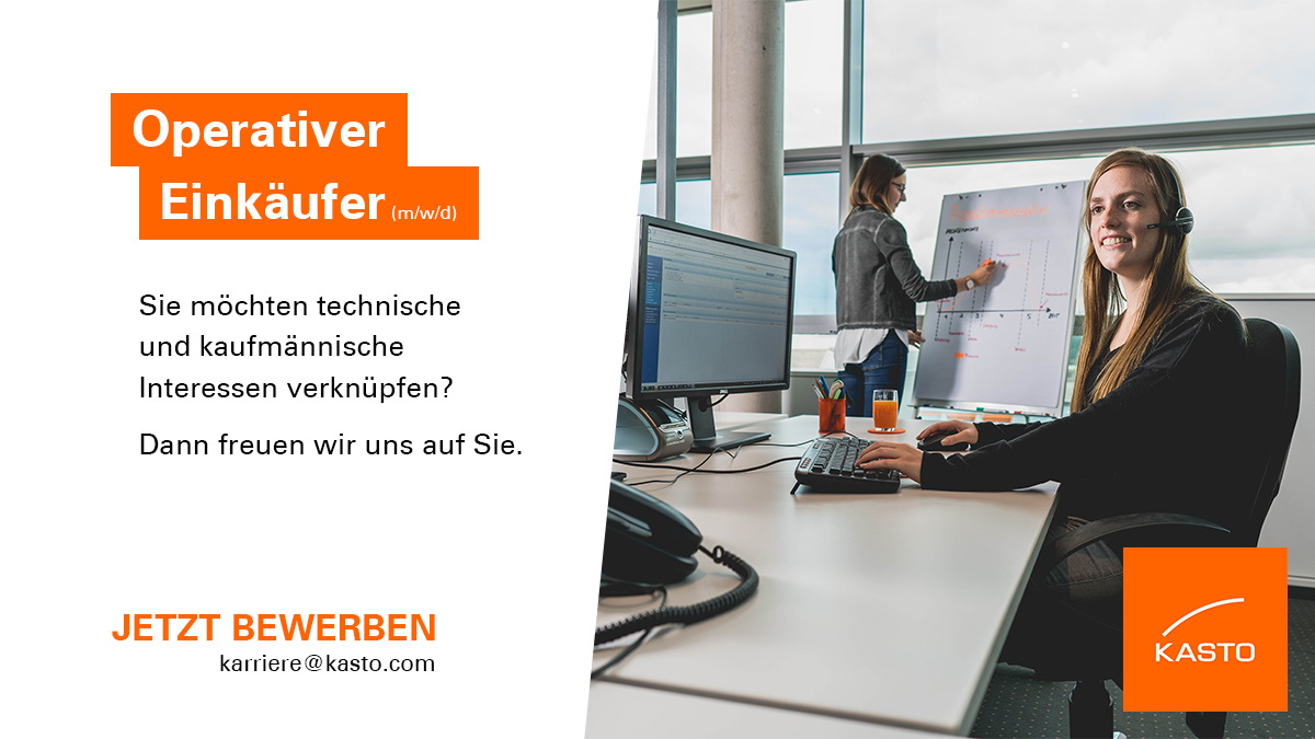 KASTOGmbH's tweet photo. #Bedarfsermittlung, Beschaffung, #Produktionsplan und Terminanfragen? Alles Begriffe die Ihr Interesse wecken?
Dann informieren Sie sich unter https://t.co/ektp66hJ4a über unsere aktuelle Stellenausschreibungen
#KASTO #Karriere #WirSuchenVerstärkung #Einkauf #Beschaffung https://t.co/QQbWIfiKQi