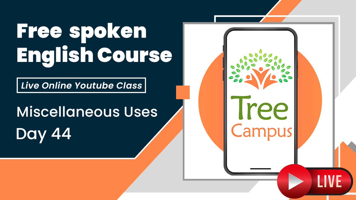 Treecampus1's tweet photo. https://t.co/GUF9wAYjMO
Join Live class today at 6pm
#live #liveclass #english #englishteacher #englishquotes #spokenenglish #LearnSpokenEnglish #freeapp #freeenglishcourse #freeenglishclass #Youtube https://t.co/gM82TLXekt