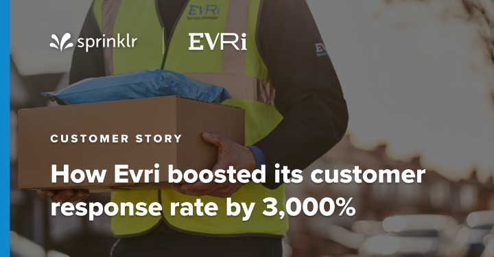 sivasankargnv's tweet photo. Learn how Evri – the United Kingdom's largest dedicated parcel delivery company – used @Sprinklr's AI-powered Modern Care Lite to unify its customer care, saving crucial time and money for the business 📦 https://t.co/wIhQlo6SnO https://t.co/G9PNq6NH4Q