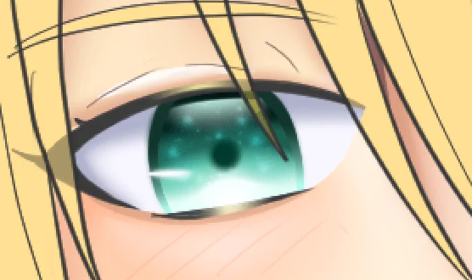 瞳描く時 毎回迷子になる.....( ᐛ ) 