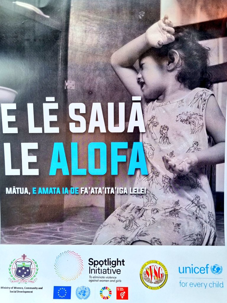 MeleMauala's tweet photo. Congratulations to #MWCSD on the launch of their national campaign #MaluiFale to address family violence against children! Funded by the #SpotlightInitiative and #UNICEF. #positiveparenting #nonviolence #EVAWG #childprotection https://t.co/1JxVu772JU