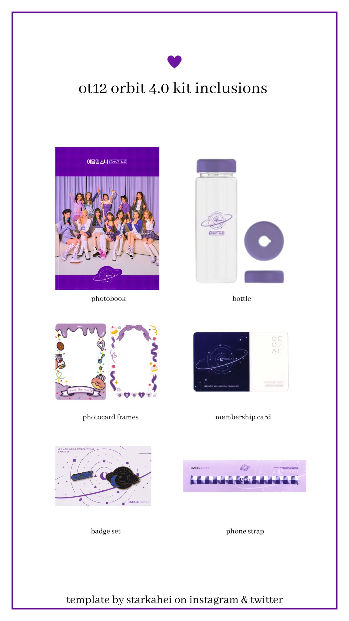 loona 이달의소녀 Orbit 特典 starkahei on X: 