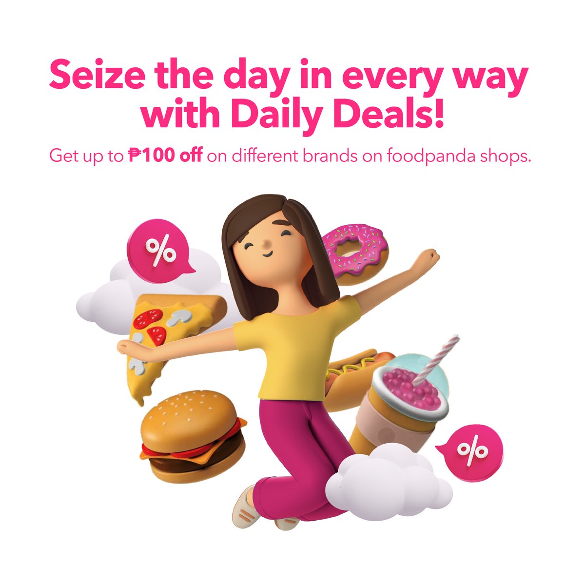 foodpandaPH's tweet photo. If you’re looking for a sign to ~Carpe Diem~ this is it… 😉✨ 

Savour your at-home shopping spree and save up to ₱100 on selected brands at foodpanda shops! 🛍️ #TapMoNaYan https://t.co/zEyzqNJdHE