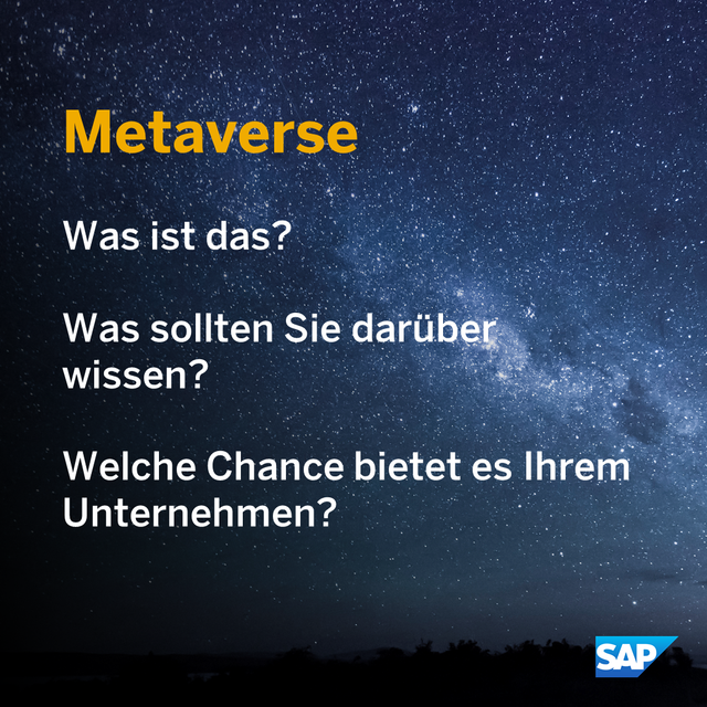 25 Prozent der Menschen werden bis zum Jahr 2026 mindestens eine Stunde pro Tag im Metaverse sein. Sind Sie und Ihr Unternehmen darauf vorbereitet? Alles was Sie wissen müssen, finden Sie hier 👉 bit.ly/3zVV2fY