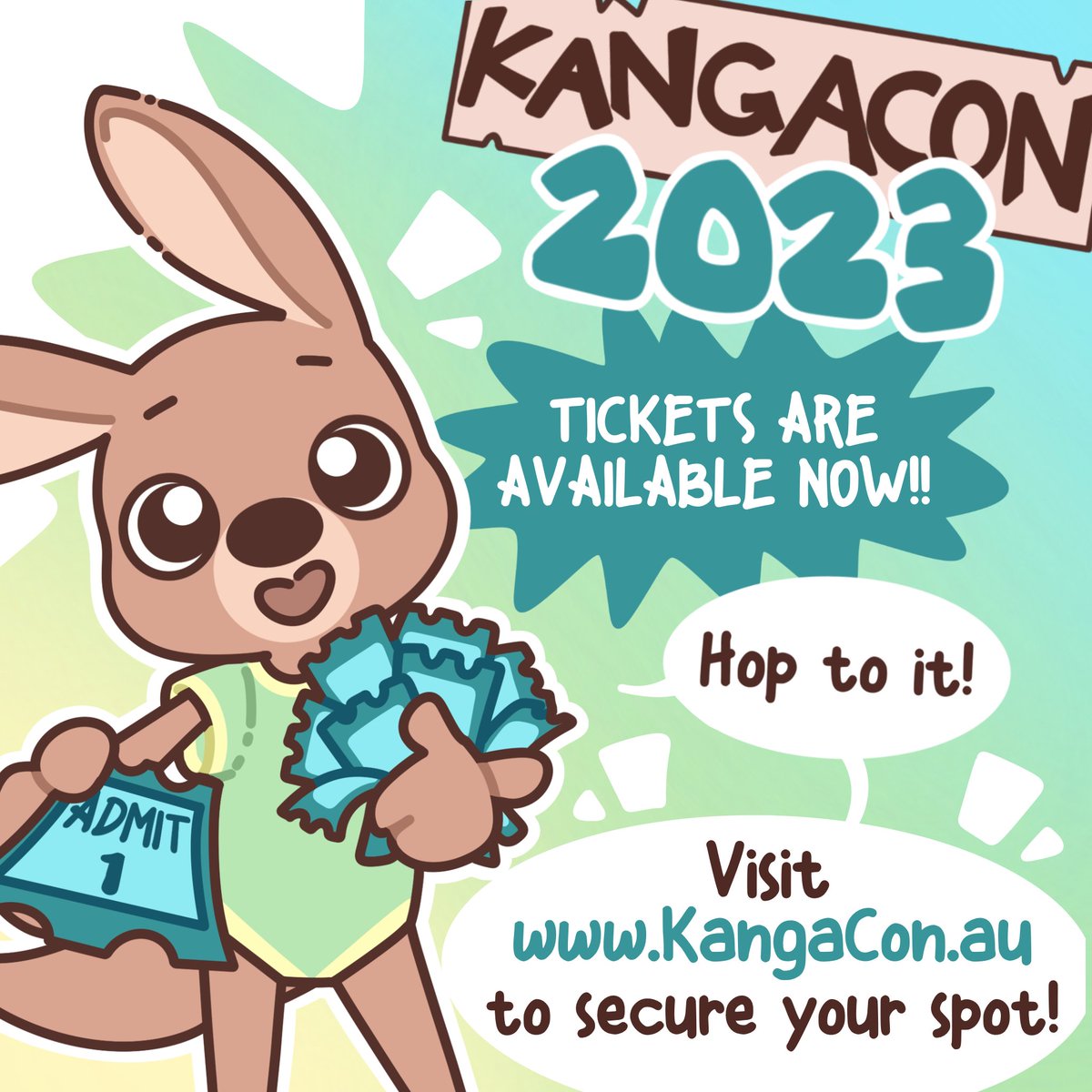 You heard it here first, folks 📣

Our brand-spanking-new website is now UP, and tickets to KangaCon 2023 are NOW AVAILABLE 🎟🎟

(1/4)