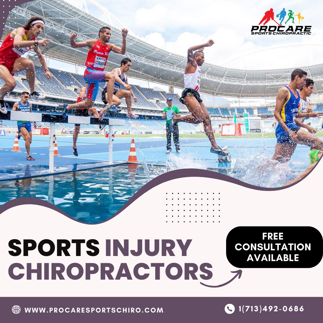 Chiropractic care for sports injuries can help with pain, mobility, and alignment issues. So if your body is feeling out of sorts, come on in!

At #ProCareSportsChiropractic, we'll make sure you receive the best care possible.

☎ - 1(713) 492-0686

#chiropratic #sports #injuries