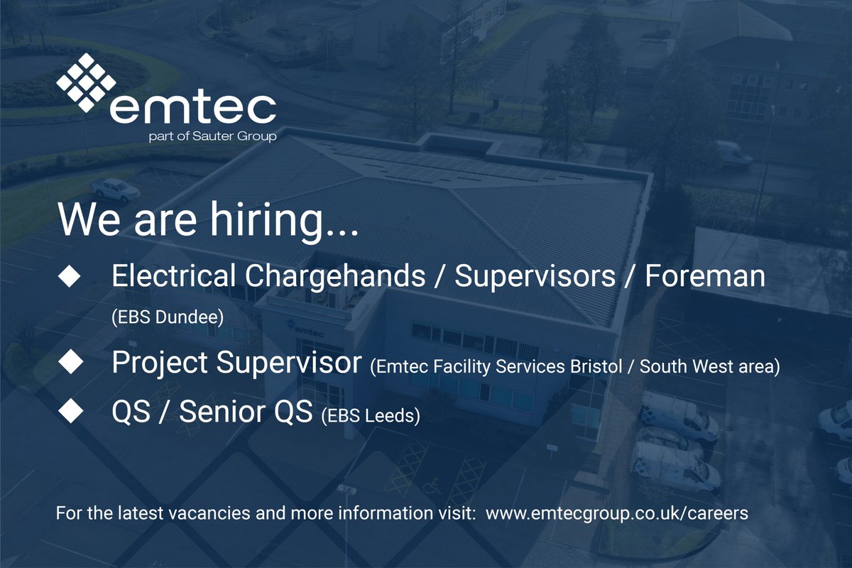 Emtec_Group's tweet image. We are recruiting for positions across our UK offices. Check out our latest vacancies: 
emtecgroup.co.uk/careers 

#careers #joinourteam