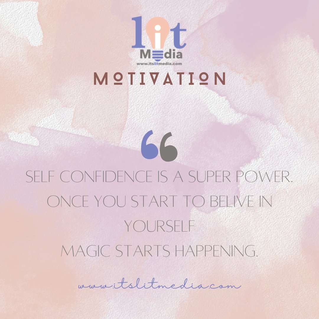 You're your biggest critic so be your biggest champion!

You've made it to the end of another week. Crossed a few items off of your to-do list and added a few more!
Stay motivated. Stay moving.

Happy Friday.

itslitmedia.com

#LITMedia #Marketing #SMM #Motivation