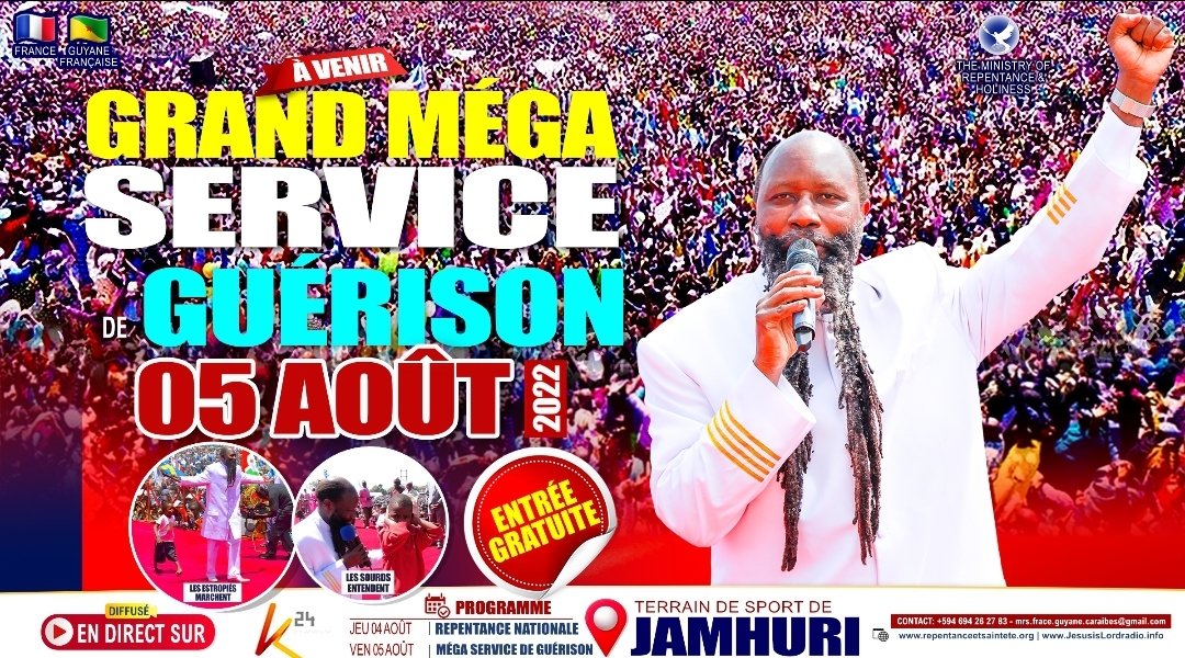 #RepentanceBringsHealing
🚩 La REPENTANCE du Kenya envers DIEU a été reçu par le SEIGNEUR car nous voyons L'EXPLOSION des GUÉRISONS dans le pays ‼️