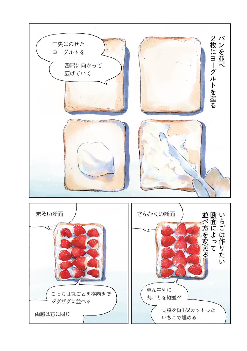 「盛りつけ上手な円山さん」
という夫婦の食卓漫画を連載しております。

毎月いろんなごはんを盛り盛り描くぞ〜🍓どうぞよろしくお願いします!
https://t.co/M49qjacoQg 