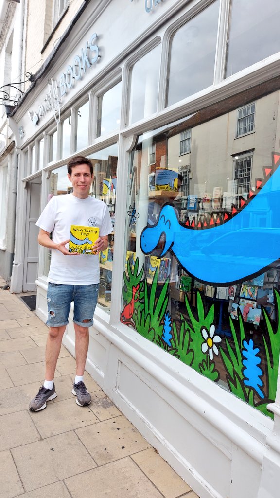 Here she is! Who's Tickling Tilly? Written and illustrated by Rob Jones! We love her so much! Come and see her and get your copy!🦕💙
<a href="/FarshoreBooks/">Farshore</a>