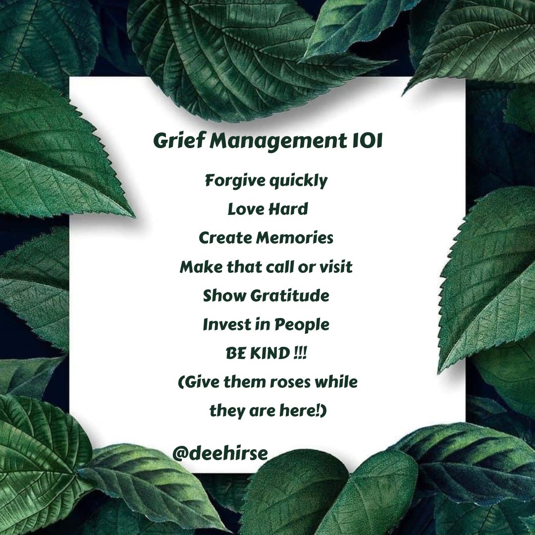DidiHirse's tweet photo. #GriefManagement
#GriefSupport
#GuiltFreeLife
#AnAttitudeOfGratitude
#EmotionalIntelligence https://t.co/dF9bQexKcc